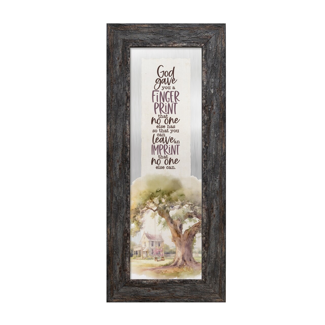 God Gave You Metalscape Framed Wall Art - 6 inches x 14 inches
